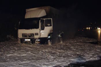 Die Autobahn war voll gesperrt