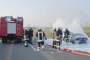Die Autobahn war voll gesperrt