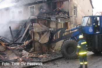 Der Radlader leistet ganze Arbeit