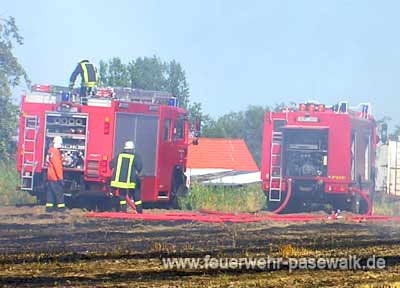 LF 16/12 und TLF 24/50 im Einsatz