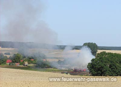 Der Einsatzort aus einiger Entfernung