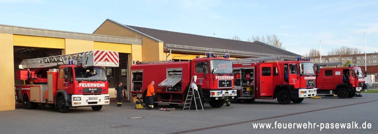 Vorbereitungen zum KFZ-Appell